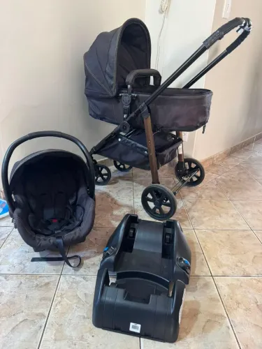 Carrinho Moisés Completo com BB Conforto e Base Galzerano Olympus