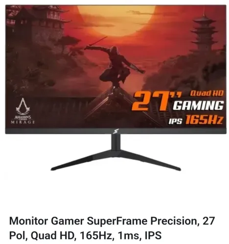 Monitor gamer SuperFrame Precision 27 Pol, QHD, 165hz 1ms, IPS