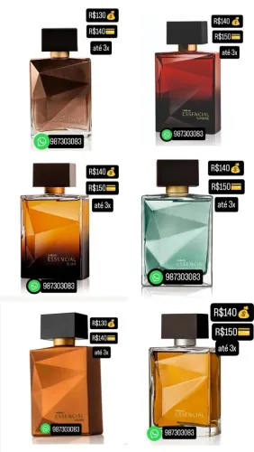 Perfume Masculino Natura Essencial - Diversas versões