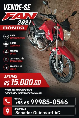 Vende-se moto Fan 2021 