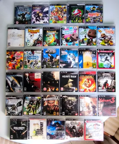 Jogos PS3 mídias físicas