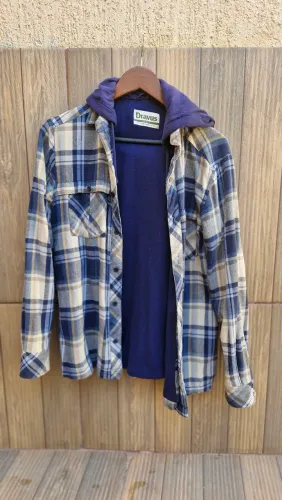 Camisa flanela com capuz P