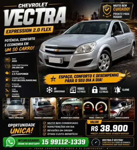 Chevrolet Vectra Expression 2.0 MPFI Flexpower MEC 2010
