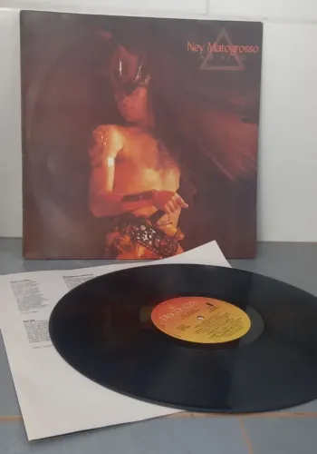 LP Ney Matogrosso - Ao Vivo (1989) Original CBS Completo C/ Encarte