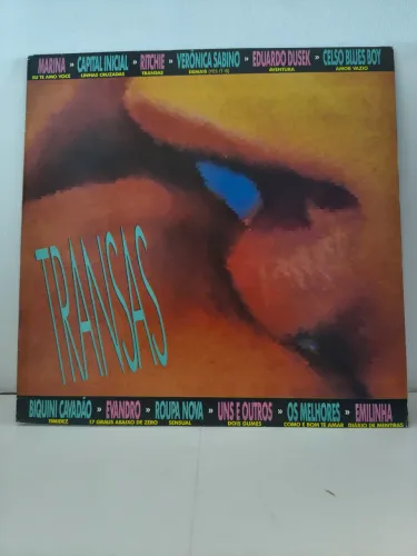 LP vinil coletânea Transas Marina, Capital inicial, biquíni Cavadão, Ritchie, Roupa Nova