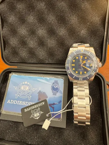 Addiesdive, 41 mm, quartz Miyota 2115, 200 m e bezel cerâmico, aço 316L ?Vintage?
