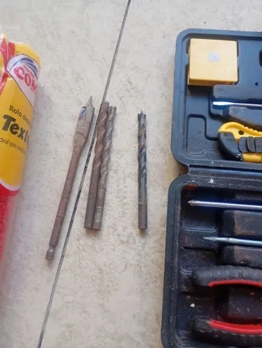 Kit de ferramentas e rolo de textura