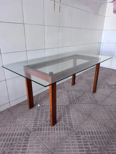 Mesa tampa de vidro