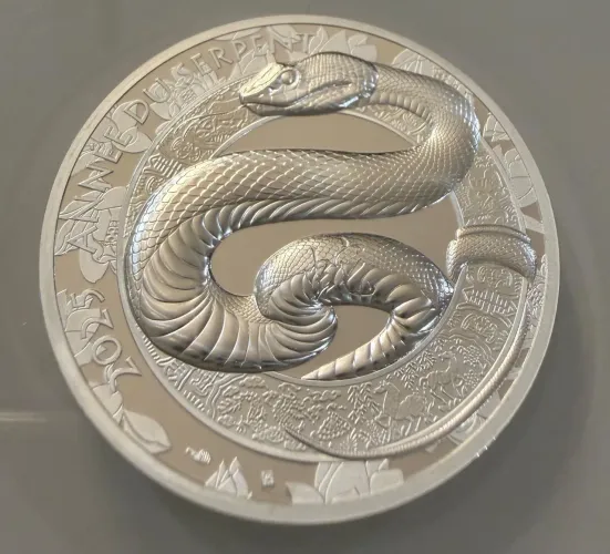 Moeda de Prata - Monnai de Paris, signo Cobra (horóscopo Chinês) - 1 oz