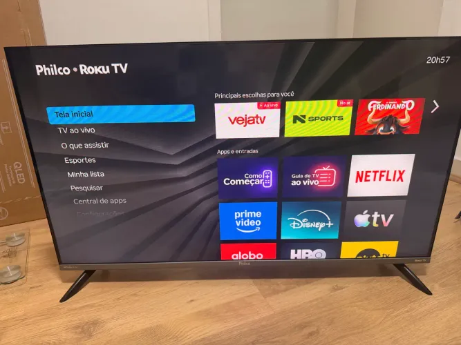 Smart TV Philco 40" Full HD Roku TV - Impecável (1 ano de uso)