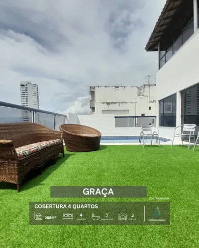 COBERTURA TRIPLEX NASCENTE 258m² 4 QUARTOS 2 SUÍTES CLOSET PISCINA ESPAÇO GOURMET INFRA VE