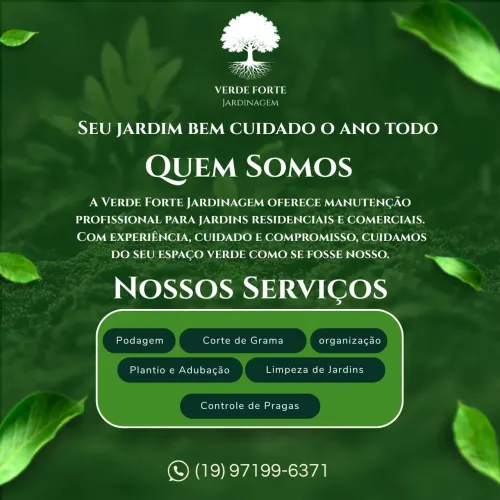 Trabalhamos com jardinagem em geral