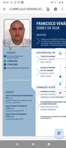 Tec de enfermagem ou cuidador de idoso 