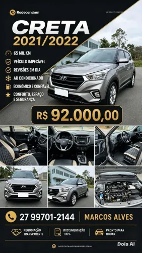 Hyundai Creta Action 1.6 16V Flex AUT 2022