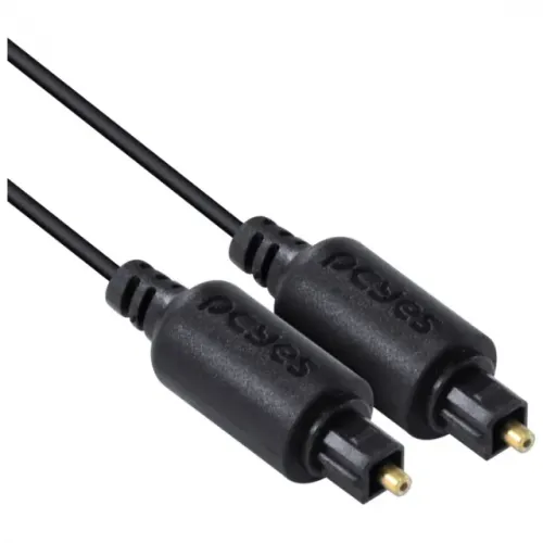 Cabo Óptico Digital Pcyes Toslink Spdif 5m ou 10m Preto