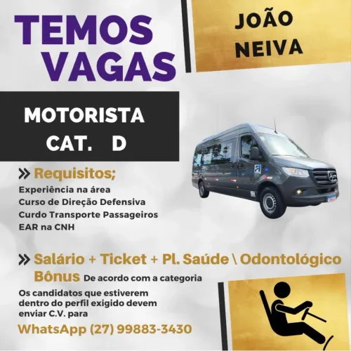 Motorista D - para João Neiva ED