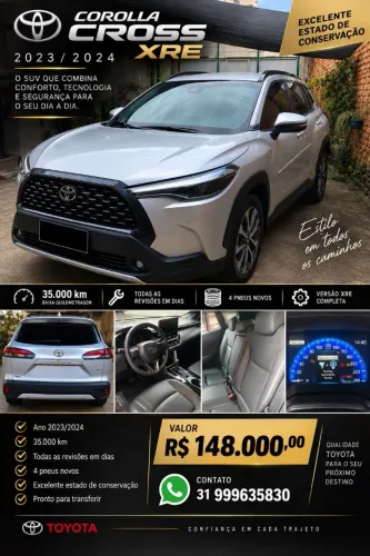 Toyota Corolla Cross XRE 2.0 16V Flex AUT 2024