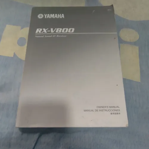 Manual do Reciever Yamaha RX-V800