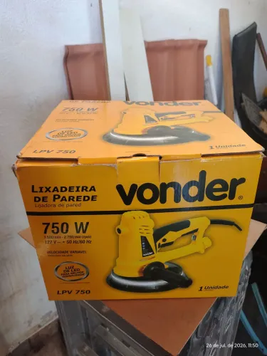 Lixadeira de parede VONDER 750 w 127 com sacola 