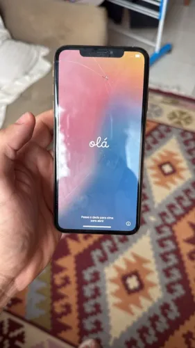 IPhone XS Max 64 GB, tela quebrada.