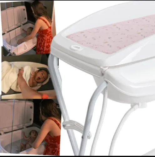 trocador kiddo shower 2 rosa