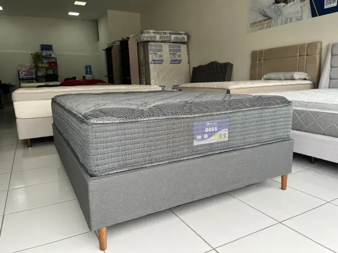 Cama Box Casal Nova Sankonfort Molas Ensacadas D50 +Firme Pronta Entrega!