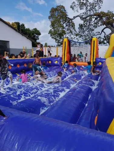 Futebol de sabão inflável 10 x 5 metros