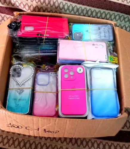 Lote Com 100 Capinhas + 100 Películas Celular- Atacado CG