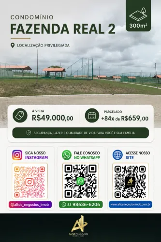 Fazenda Real 2 - Lote 300m² + Parcelamento