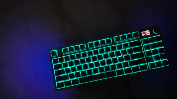 Teclado attack shark k86 sem fio com tela