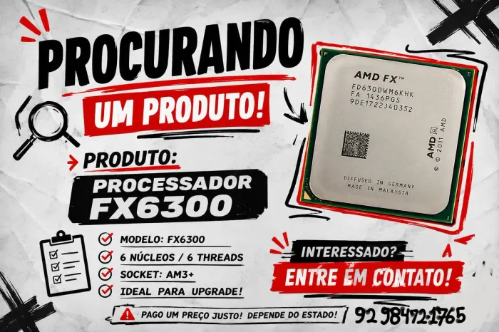 Procurando um processador fx6300 