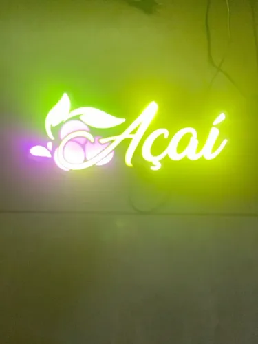 Vendo placa iluminada açaí