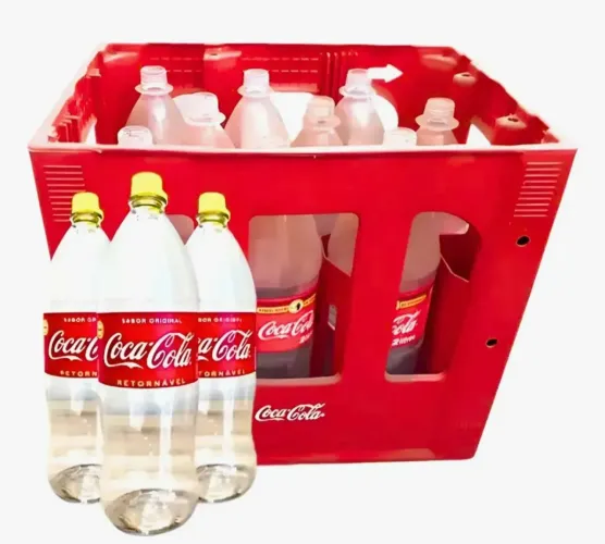 GRADES DE COCA COLA SENDO DUAS DE 2 LITROS E DUAS DE 1  LITROS