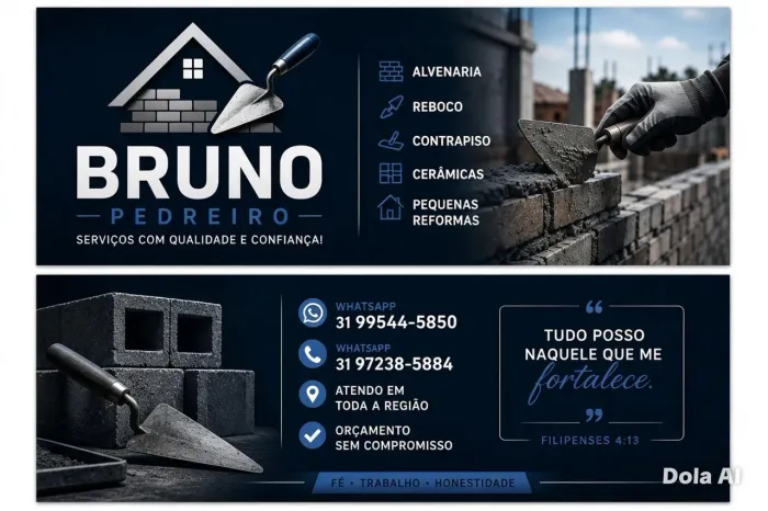 Serviços de pedreiro