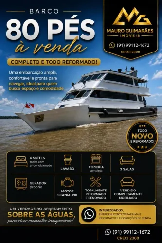 Barco 80 pés