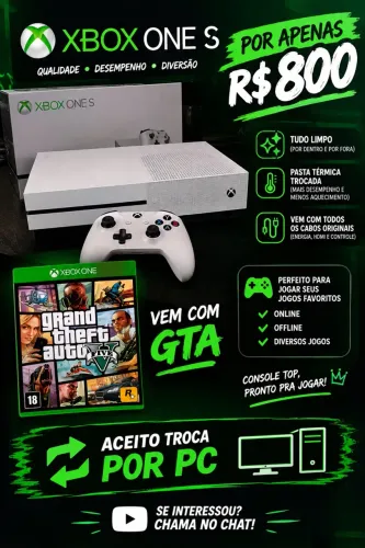 Vende-se Xbox one s