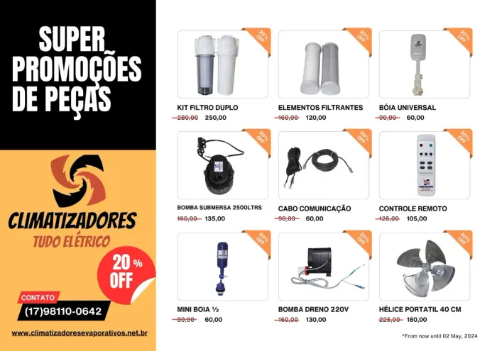 Peças de climatizador