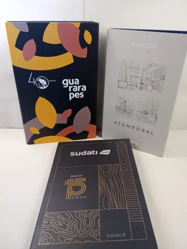 Kit 3 Mostruários de Padrões MDF (Guararapes 40 Anos + Sudati + Greenplac Atemporal)