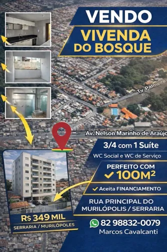 # 3/4 Apartamento Serraria.
