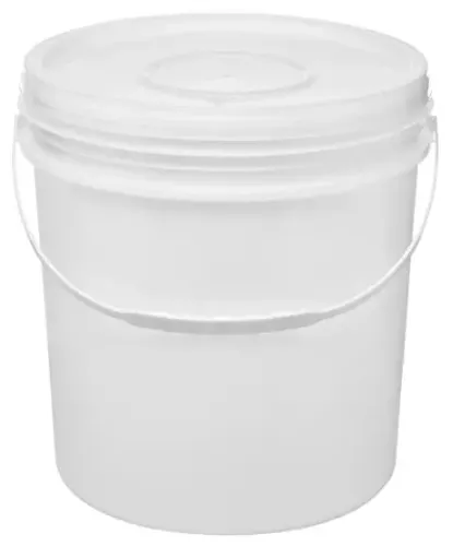 BALDE INDUSTRIAL BRANCO 20 L COM TAMPA LACRE E ALÇA semi novo