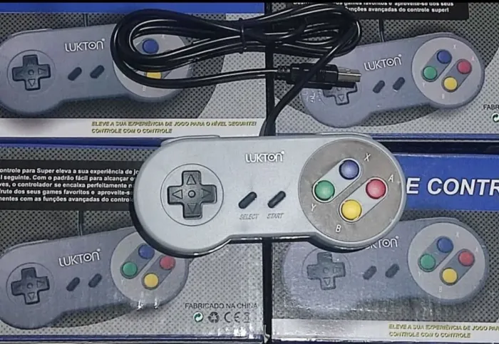 Controle P/ PC modelo SNES (Novo) 