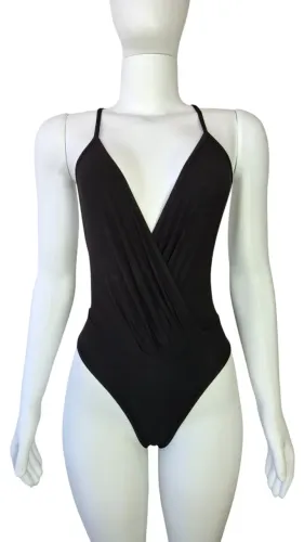 Body Preto Shein Alça Fina Regulável