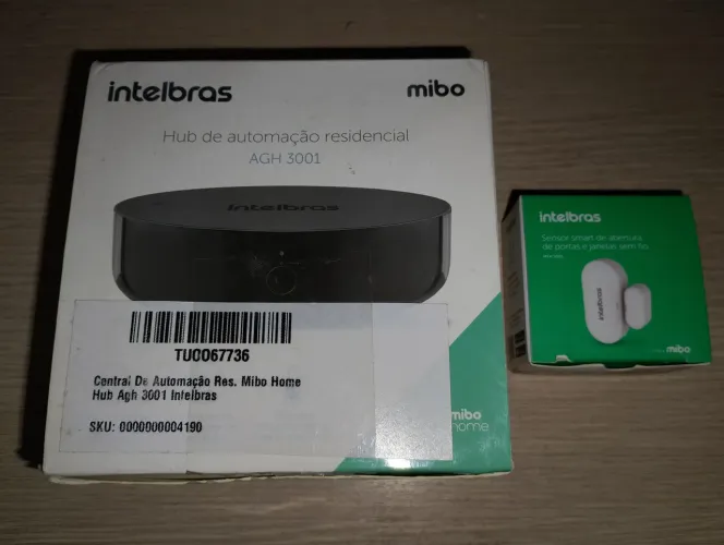 Central de automação Agh 3001 mibo home preto Intelbras
