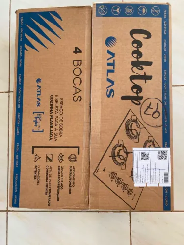 Fogão cooktop 4 bocar atlas