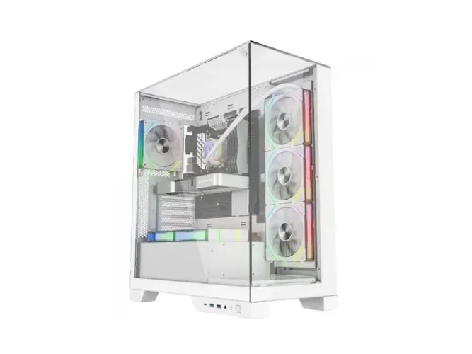 Gabinete ATX LIKETEC Empire Snow - Sem Fonte Amplo Espaço