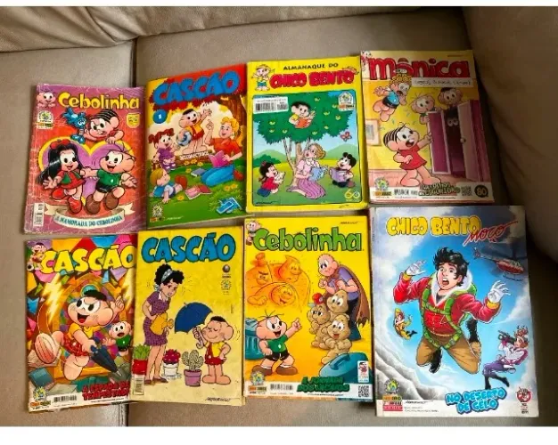 lote 8 gibis Turma da Mônica e seus amigos