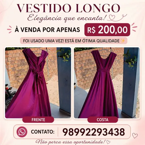 Vendo Vestido para festas.