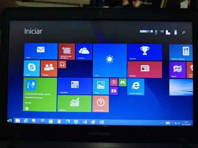 Notebook Samsung 500GB| 4GB RAM