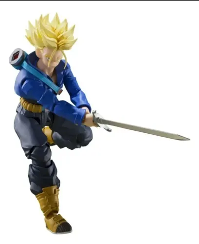 Boneco sh figuarts Future Trunks 2.0 Saiyan Dragon Ball  