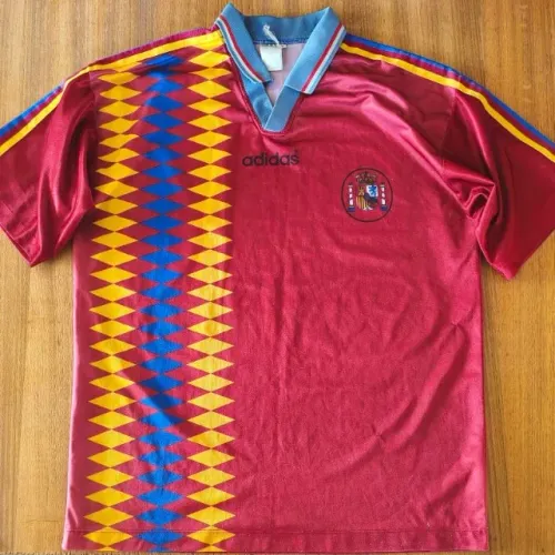 camisa original 1994 seleção espanha tamanho gg 1995